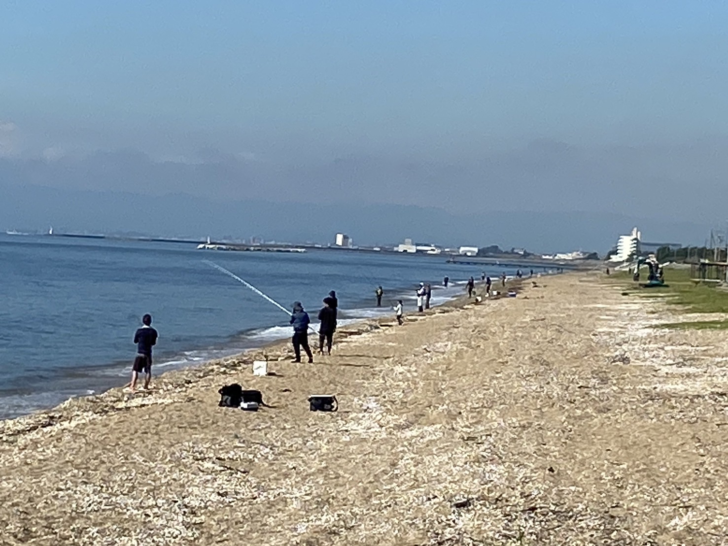 三重県鈴鹿市の千代崎海岸でキス釣り